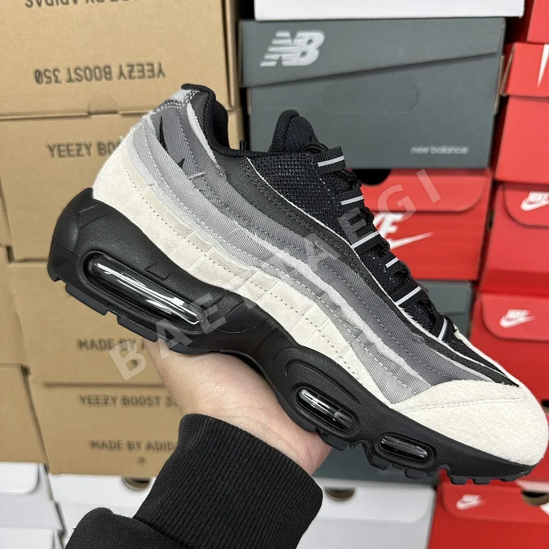 나이키 [GX] 에어 맥스 95 CU8406-101 201215 Nike Air Max 95 Comme Des Garcons Black Grey 상세 이미지 16