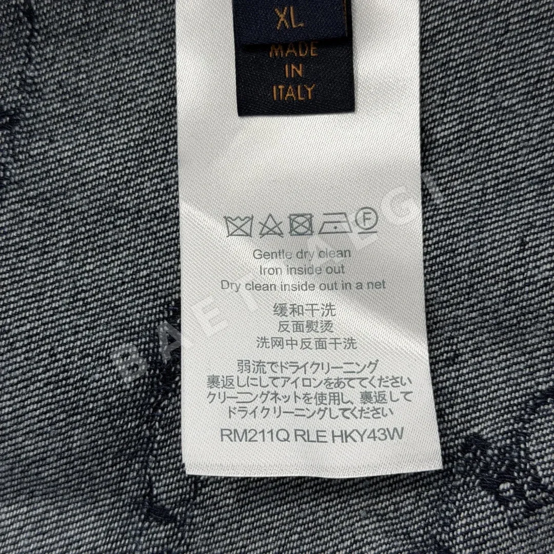루이비통 소매 탈착 후드 데님 자켓 상세 이미지 9