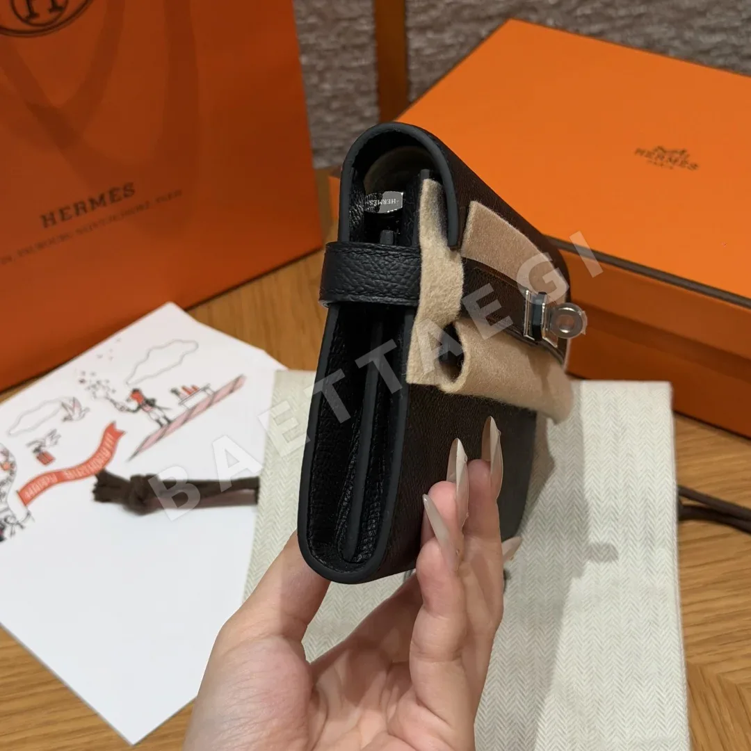 에르메스 켈리 투 고 숄더백 블랙 엡솜 가죽 상세 이미지 2