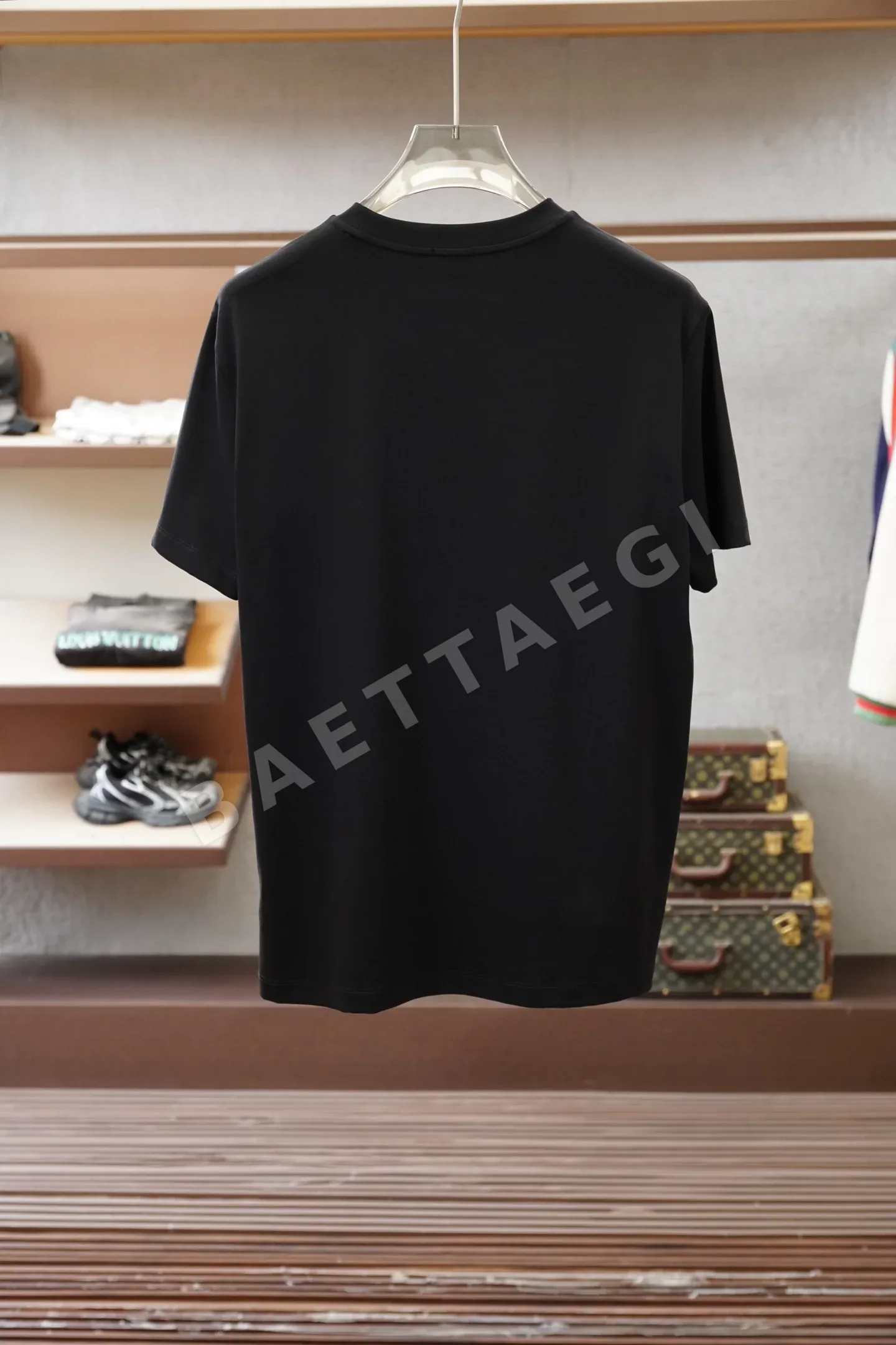 브리오니 패치워크 가죽 포켓 크루넥 반팔 티셔츠 상세 이미지 9