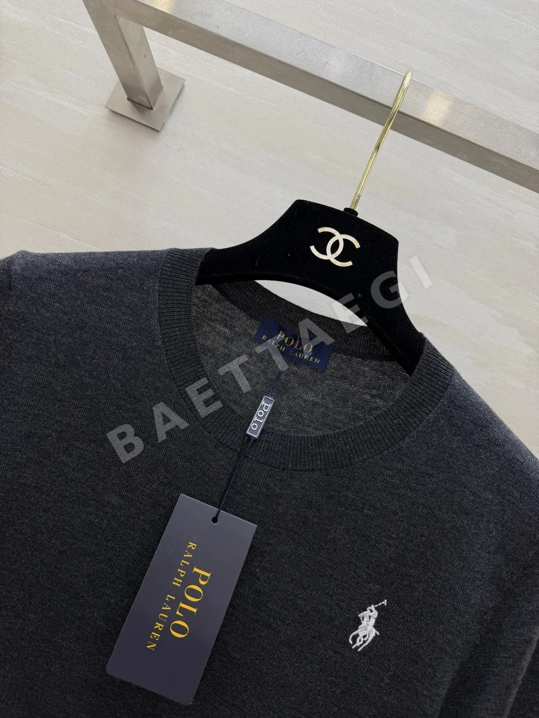 폴로 메리노 울 클래식 반팔 니트 티셔츠 상세 이미지 2