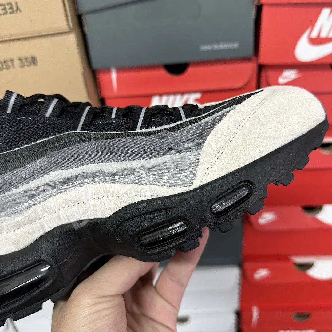 나이키 [GX] 에어 맥스 95 CU8406-101 201215 Nike Air Max 95 Comme Des Garcons Black Grey 상세 이미지 15