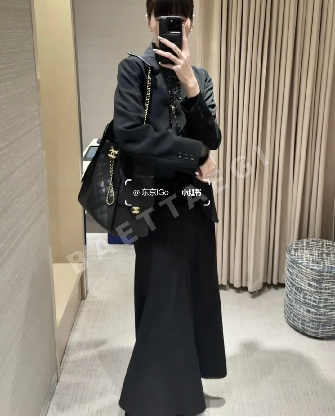 샤넬 캐비어 25백 맥시 호보백 상세 이미지 2