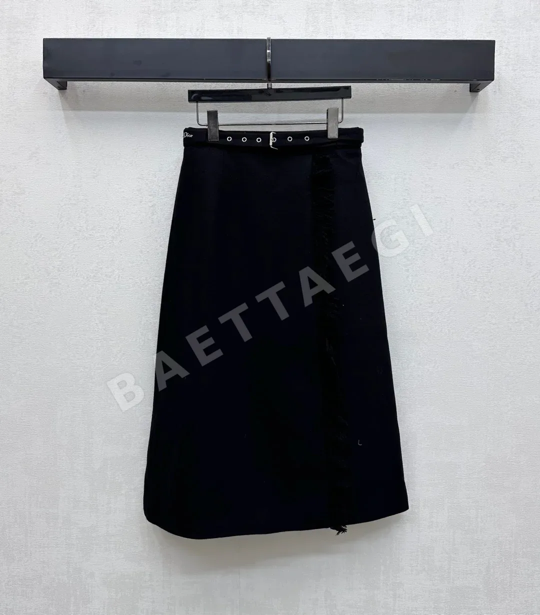 디올 벨트 프린지 미디 스커트 50418
