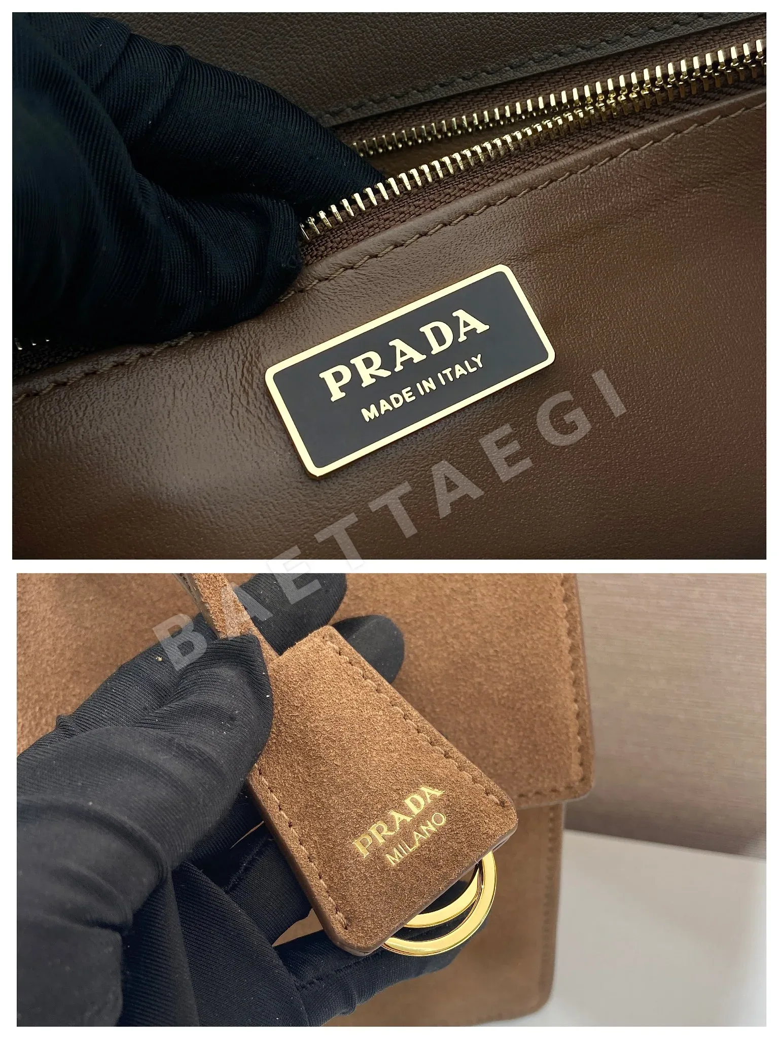 프라다 스웨이드 숄더백 1BN023 상세 이미지 9