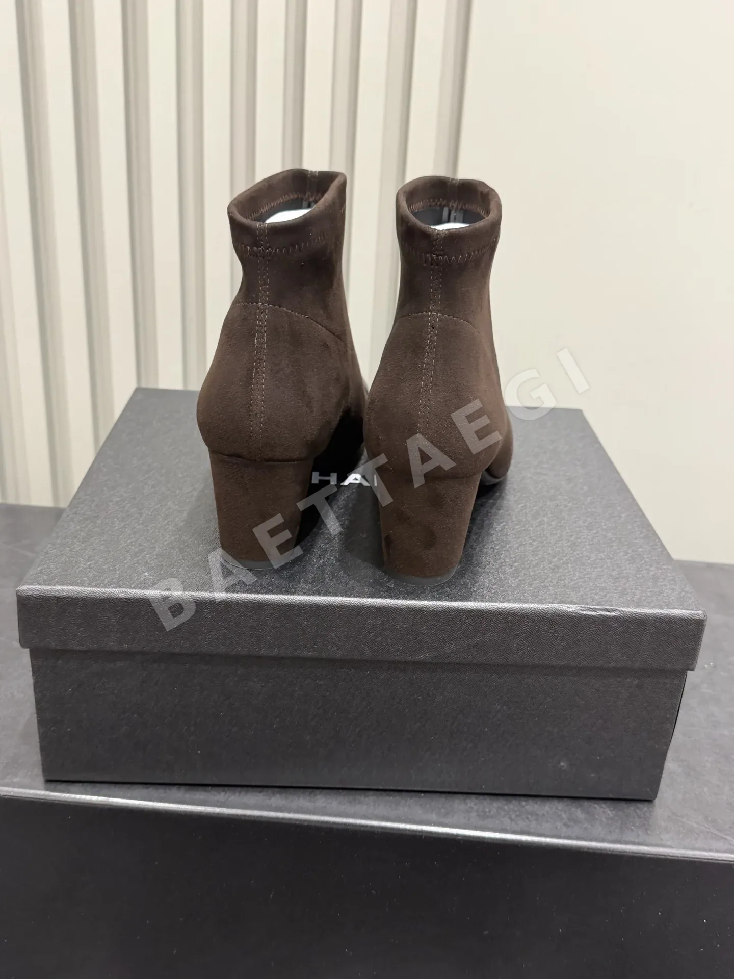 샤넬 부츠 스웨이드 스퀘어 토 상세 이미지 8