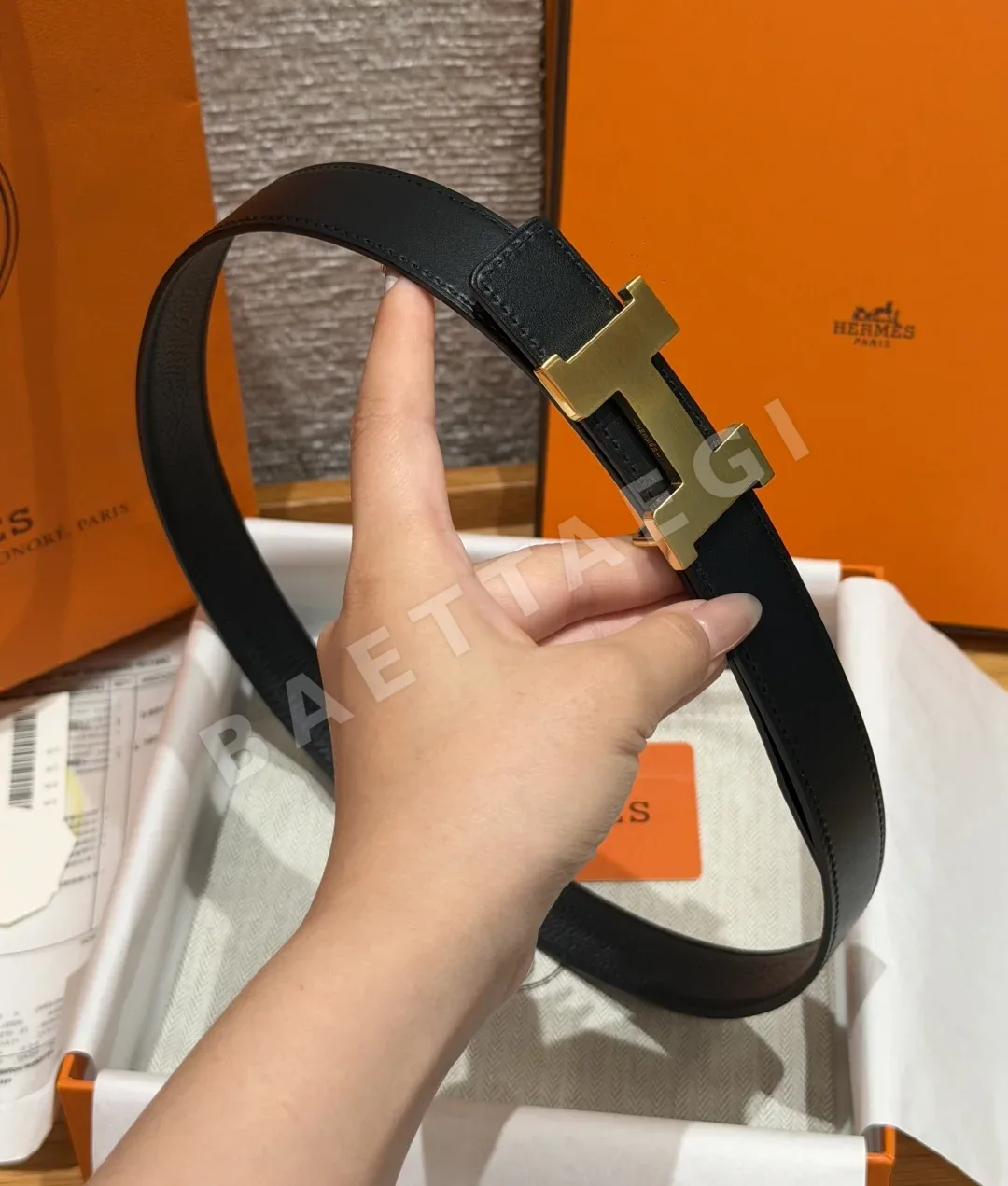 에르메스 미니 콘스탄스 H 버클 양면 가죽 벨트 상세 이미지 5