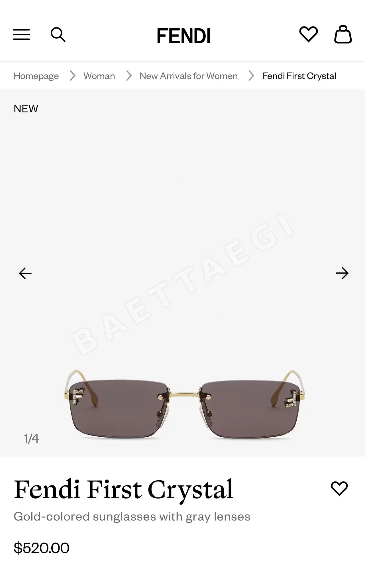 펜디 선글라스 74272 Fendi Sunglasses 상세 이미지 2