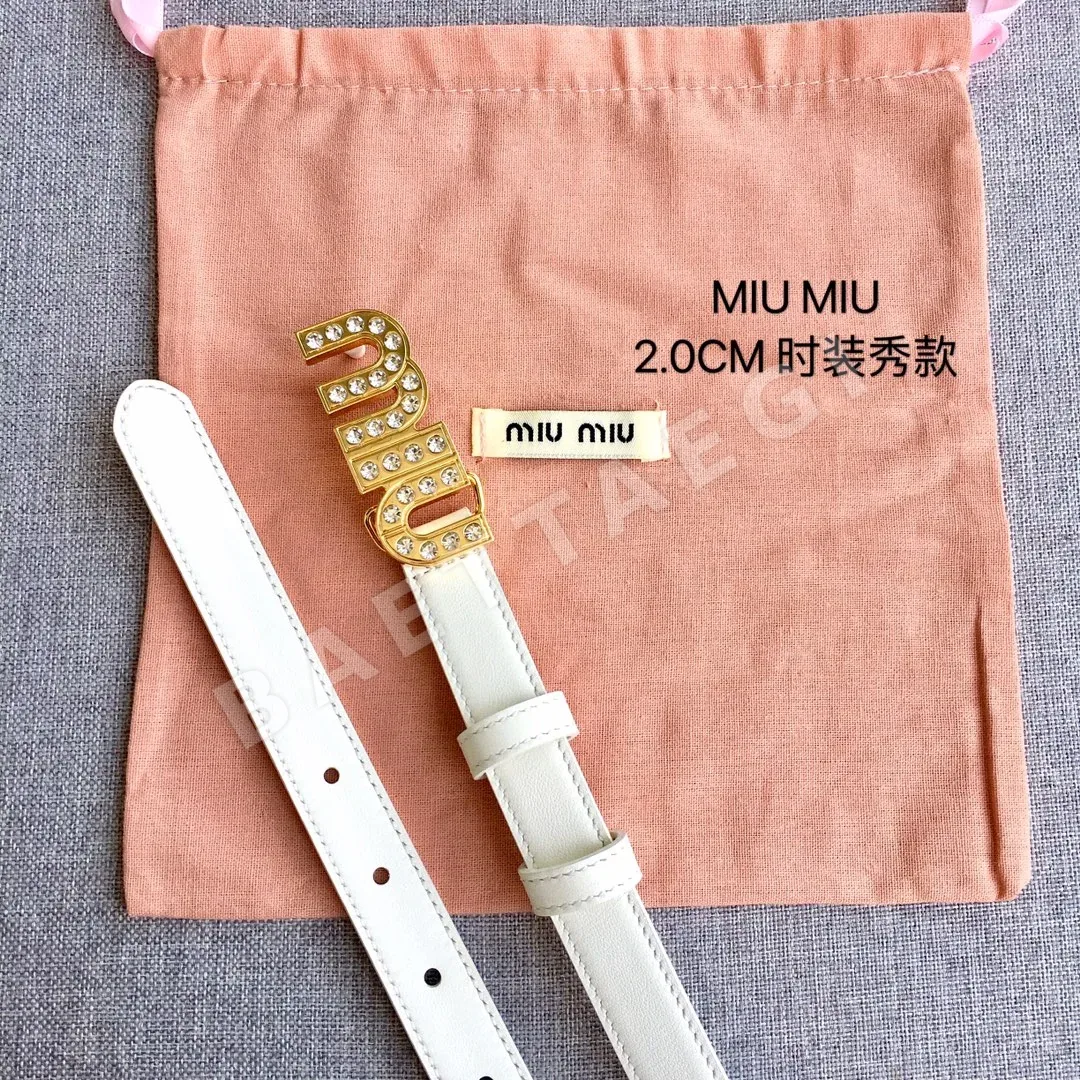 미우미우 가죽 벨트 상세 이미지 5