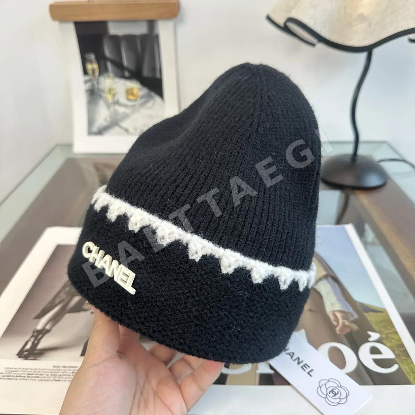 샤넬 니트 비니 모자 상세 이미지 10