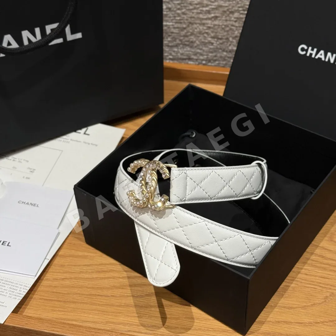 샤넬 램스킨 더블 C 메탈 벨트 173916