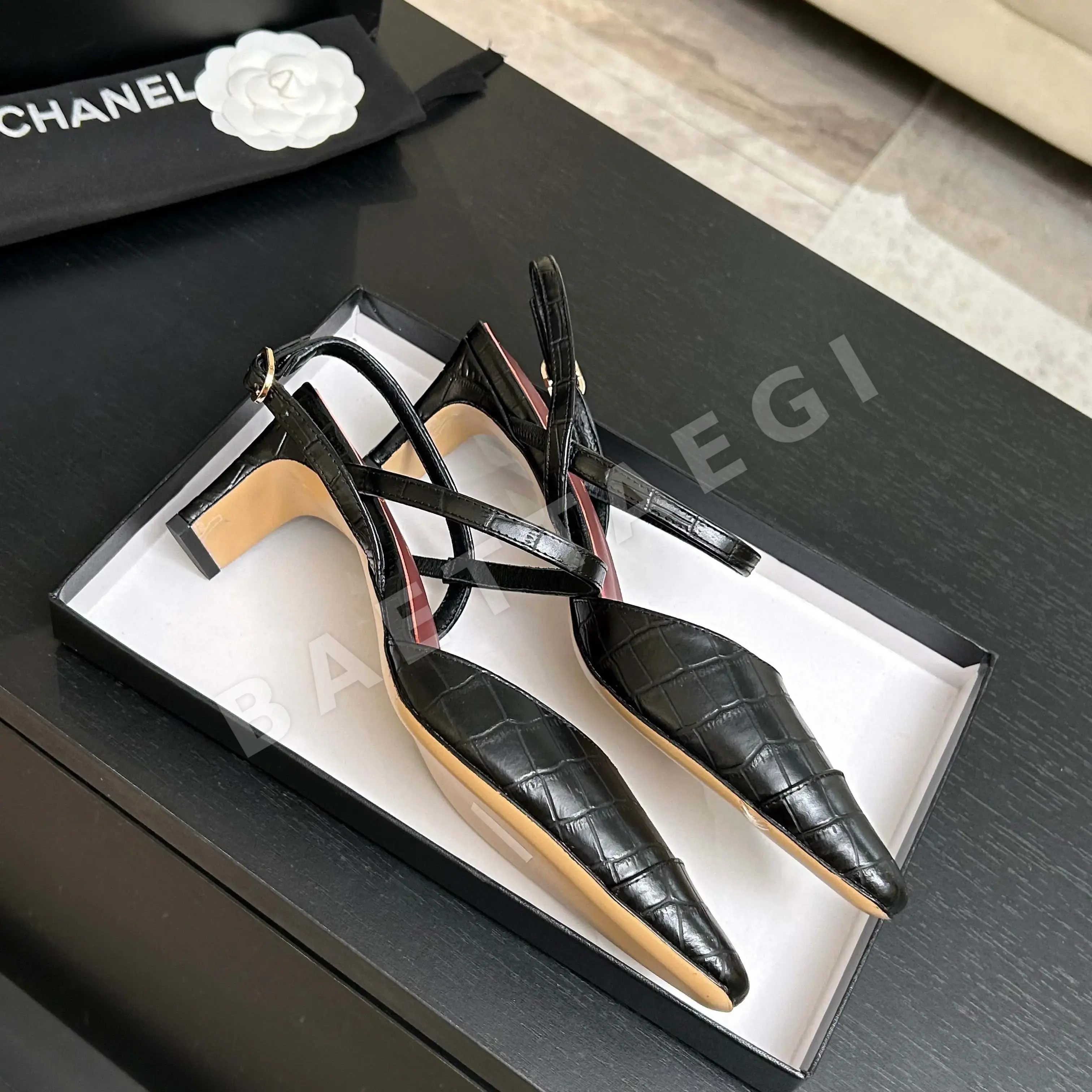 샤넬 더블 C 장식 메리제인 슈즈 상세 이미지 5