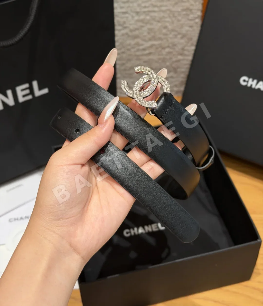 샤넬 더블 C 크리스탈 벨트 상세 이미지 2