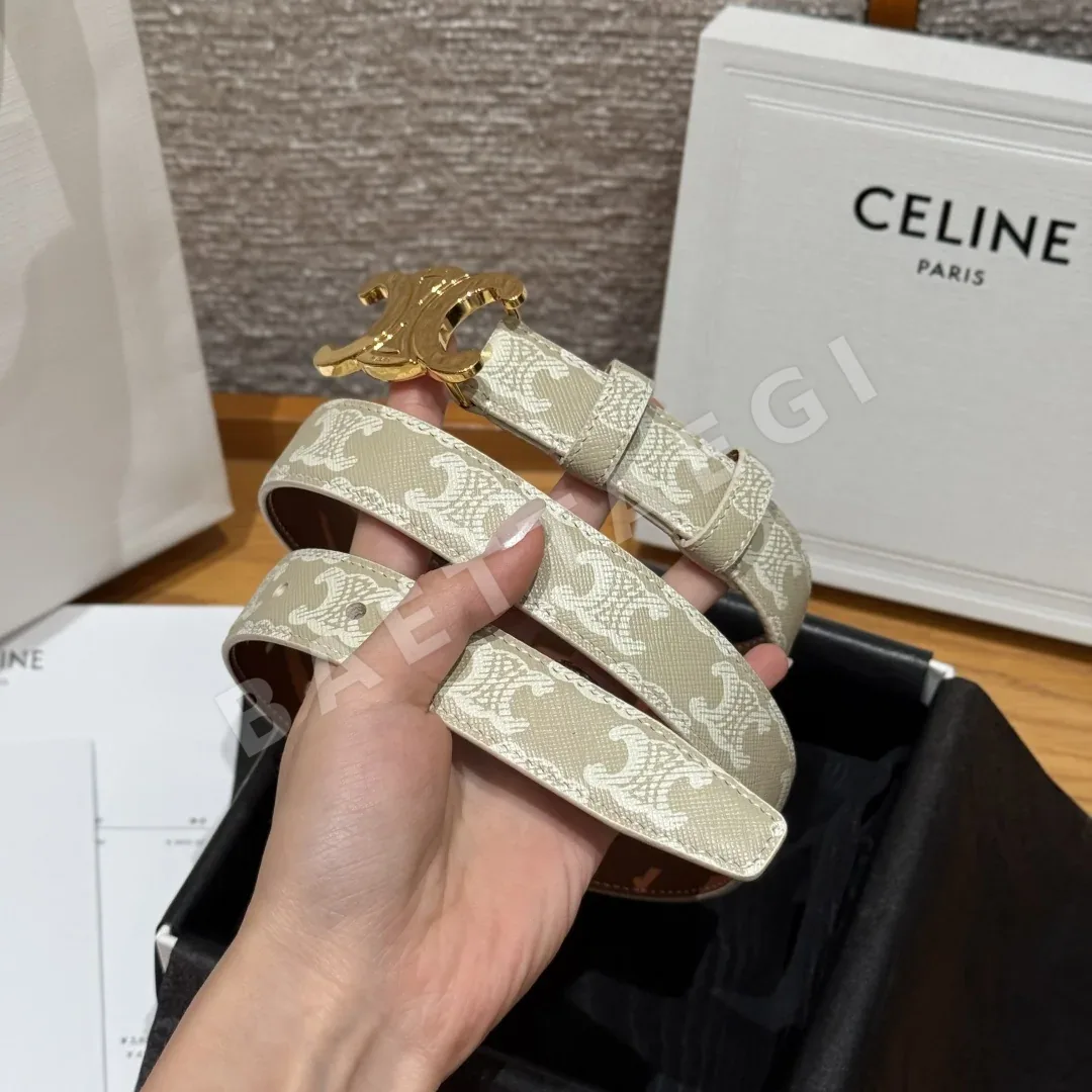 셀린느 트리옴프 양면 송아지가죽 벨트 상세 이미지 2