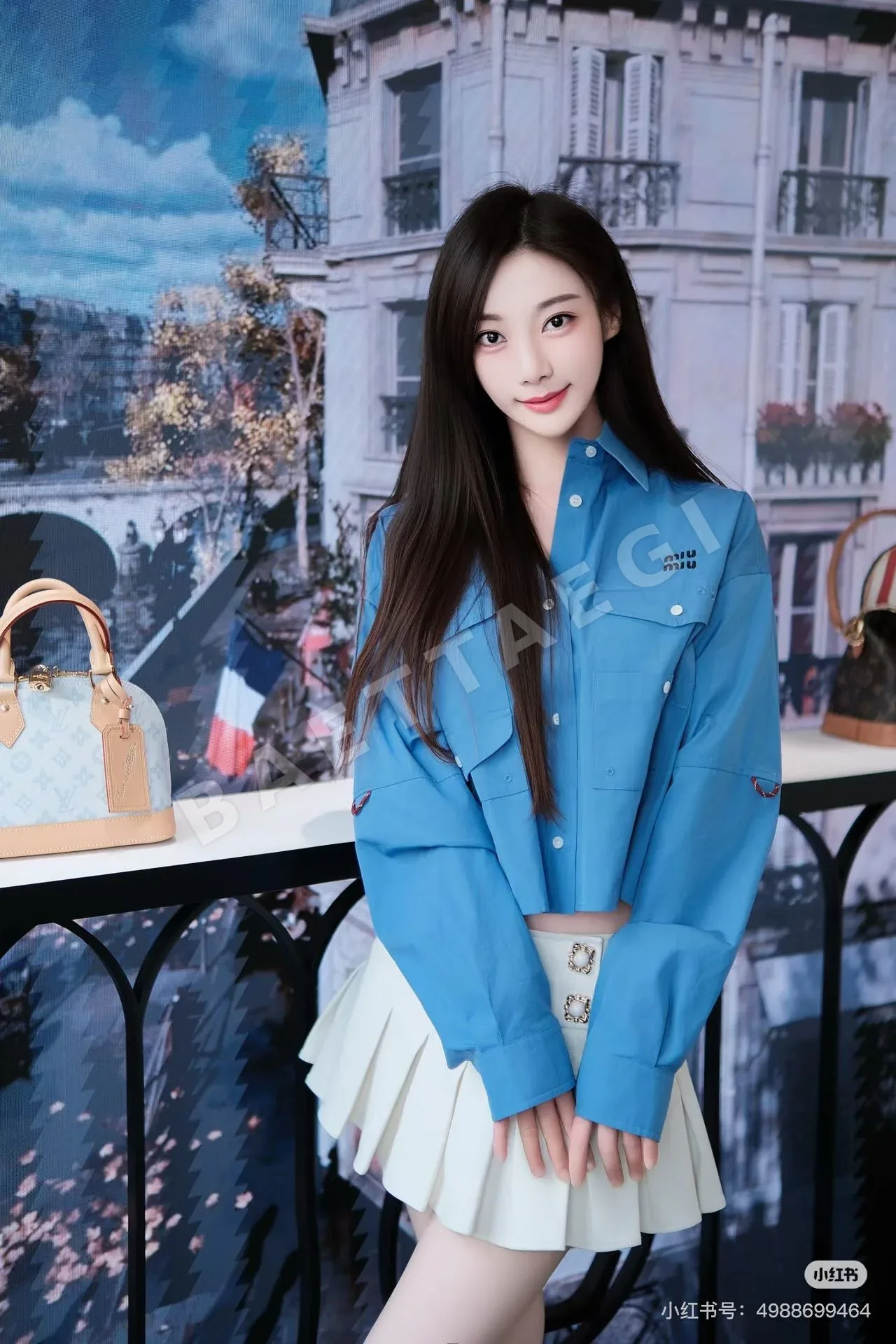 미우미우 라펠 긴소매 포켓 자켓 상세 이미지 4