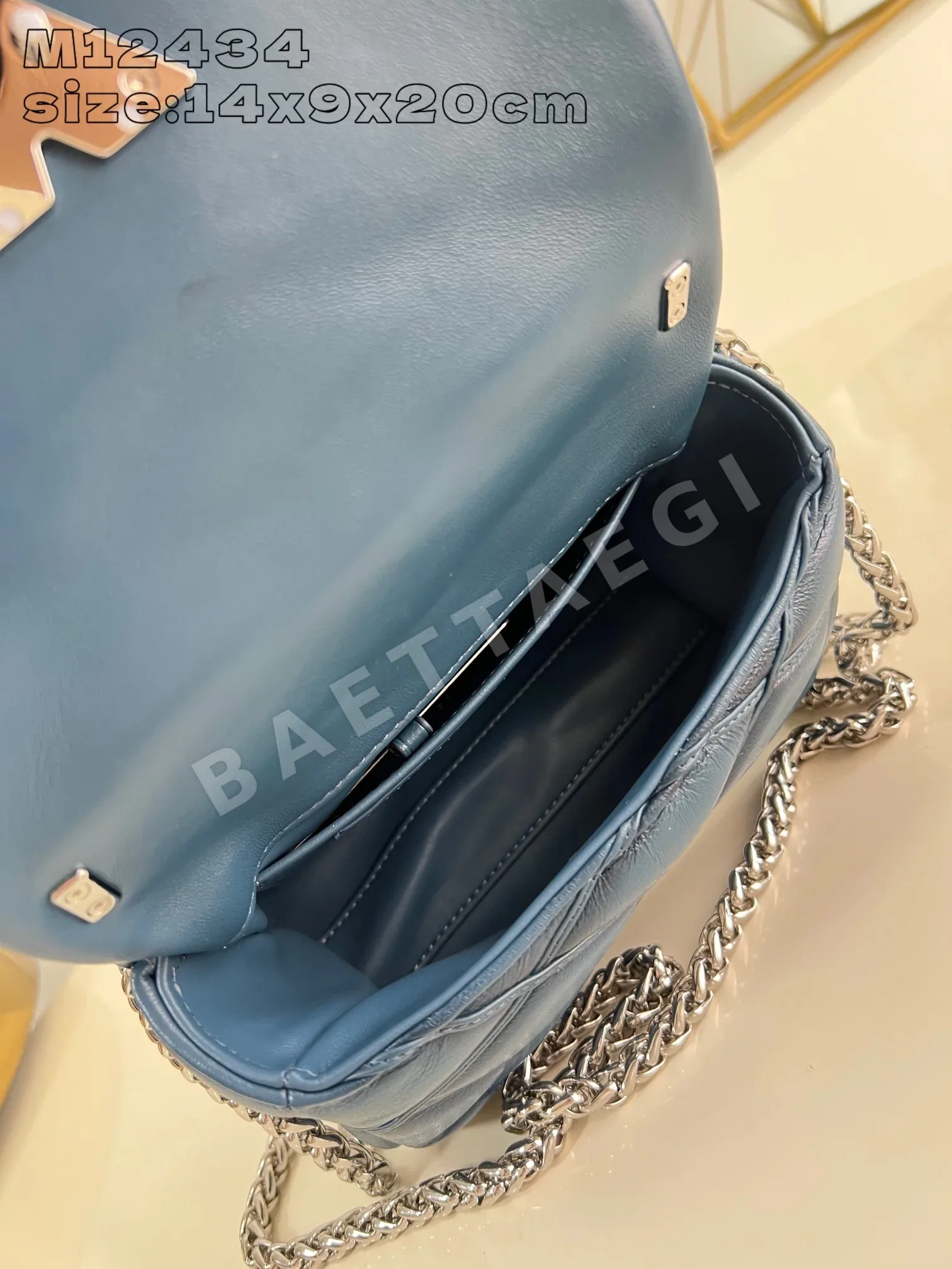 루이비통 GO-14 스몰 데님 블루 핸드백 M12434 상세 이미지 7