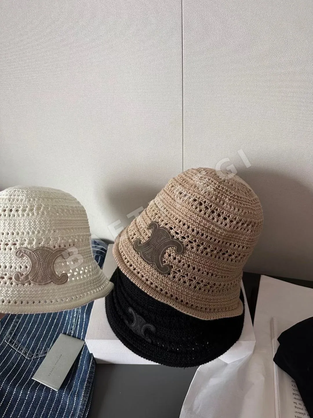 셀린느 시스루 메시 피셔맨 햇 상세 이미지 9