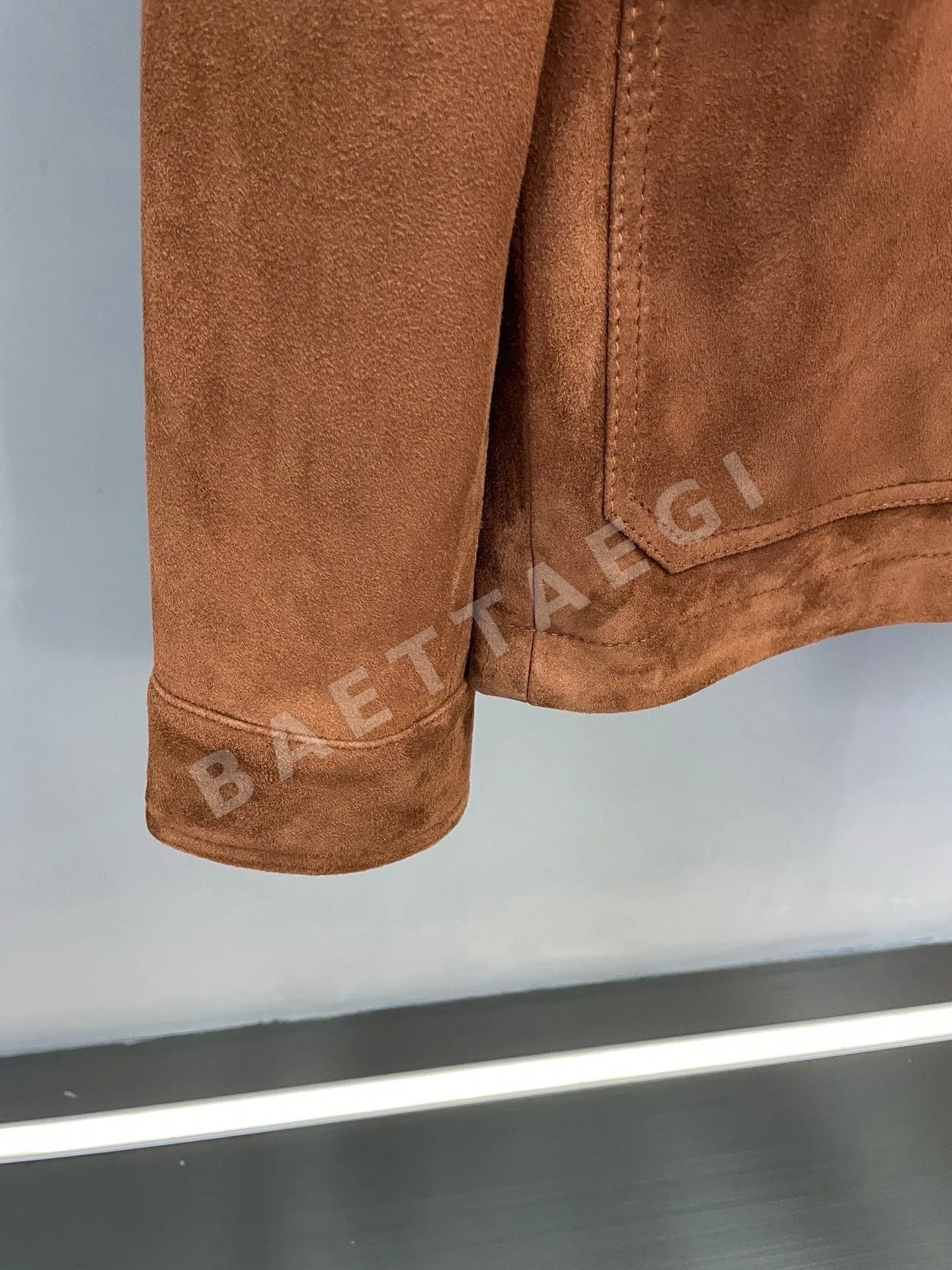 로로피아나 스웨이드 램스킨 남성 자켓 상세 이미지 5