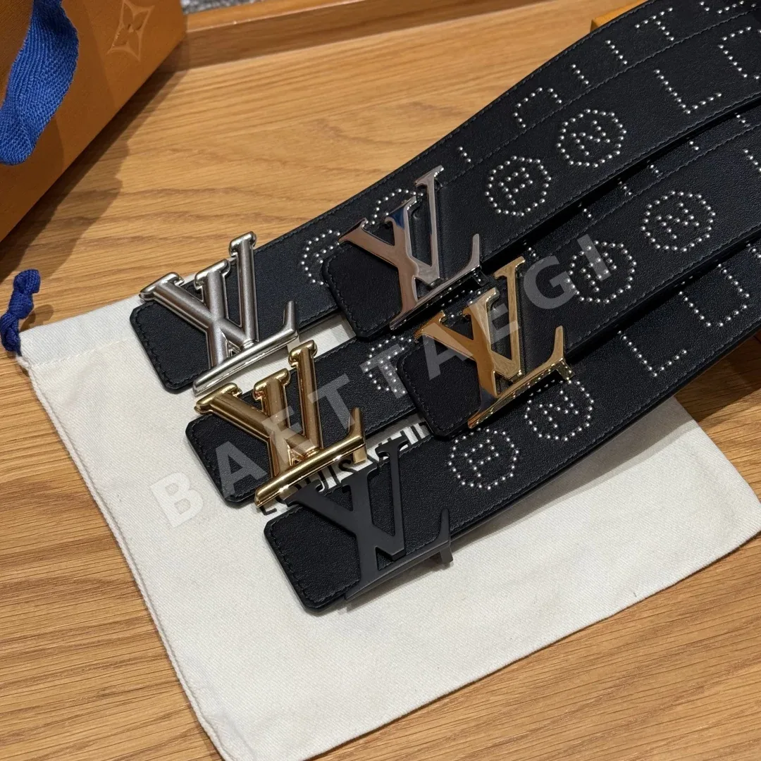 루이비통 디멘션 로커빌리 스터드 40mm 리버서블 벨트 172714