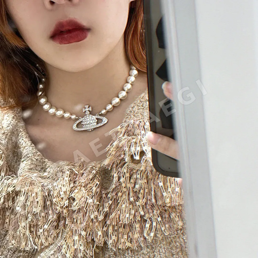 비비안웨스트우드 크라운 볼 스와로브스키 목걸이 상세 이미지 3