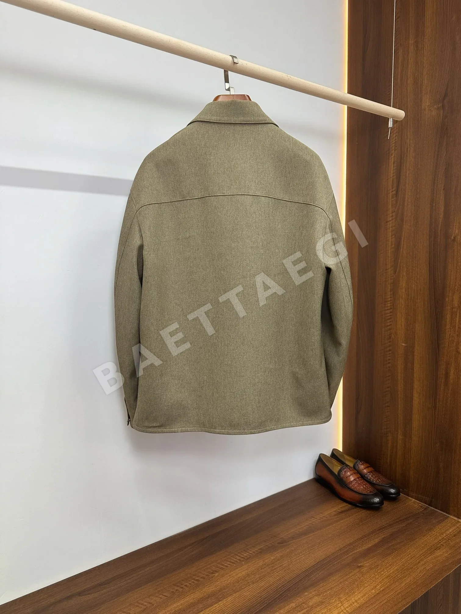 에르메스 울 시프스킨 패치워크 남성 자켓 상세 이미지 2
