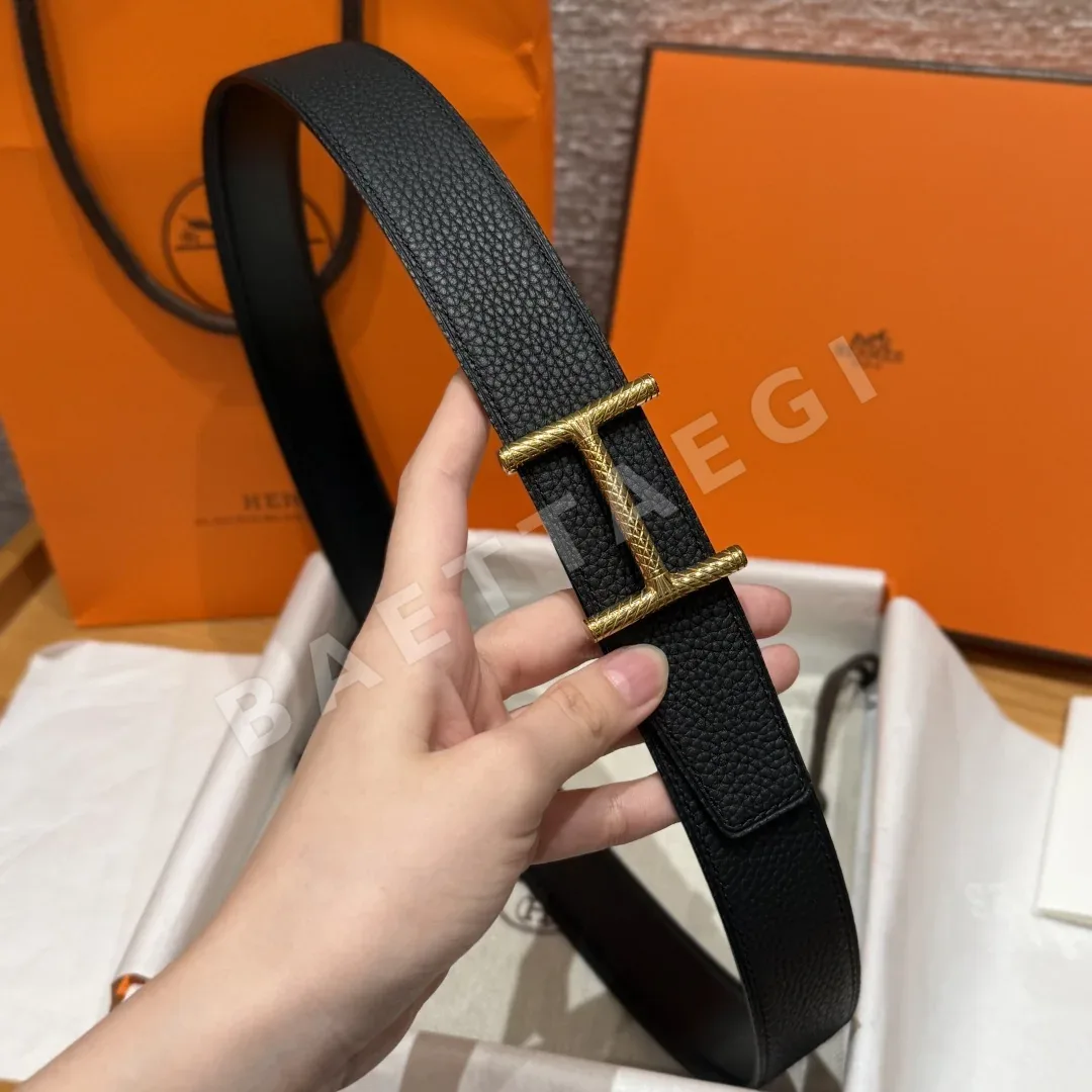 에르메스 히소 양면 가죽 벨트 상세 이미지 4