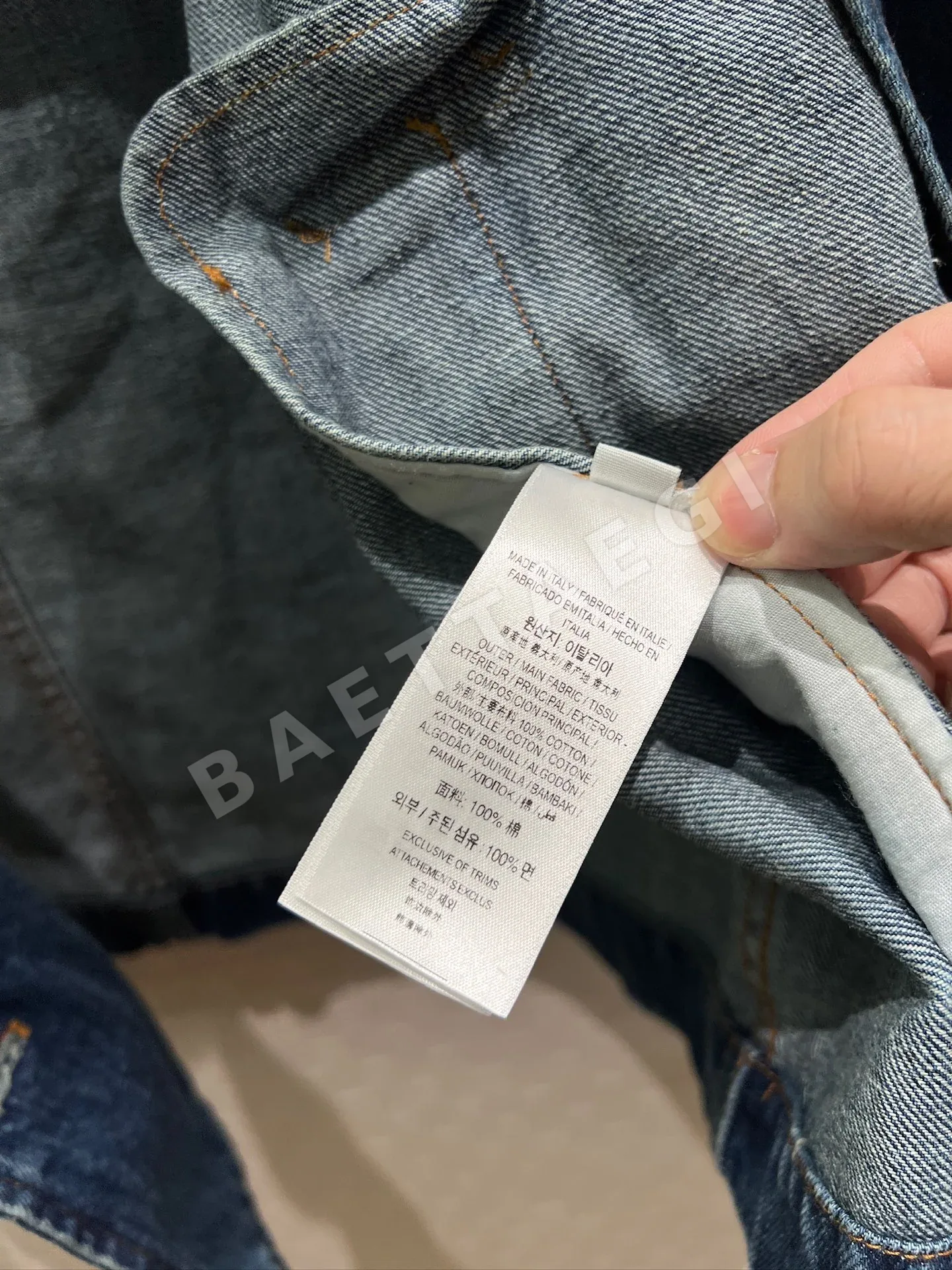 버버리 그라데이션 워시드 데님 트렌치코트 자켓 상세 이미지 9