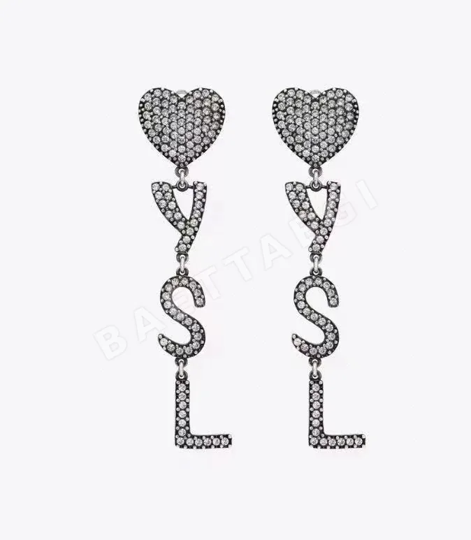 생로랑 황동 YSL 이브닝 귀걸이 상세 이미지 1