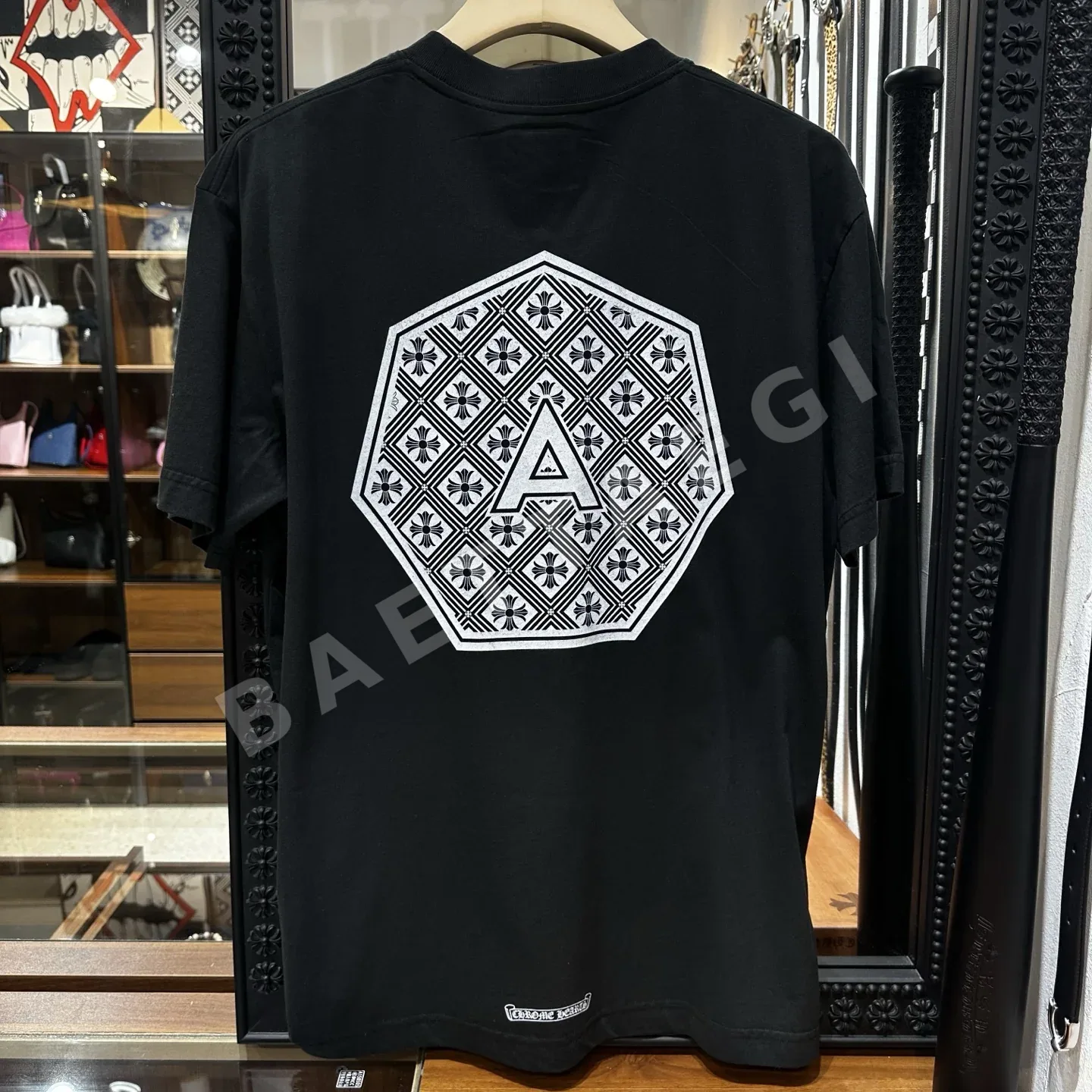 크롬하츠 남성 220 g 플리스 반팔 티셔츠 상세 이미지 9