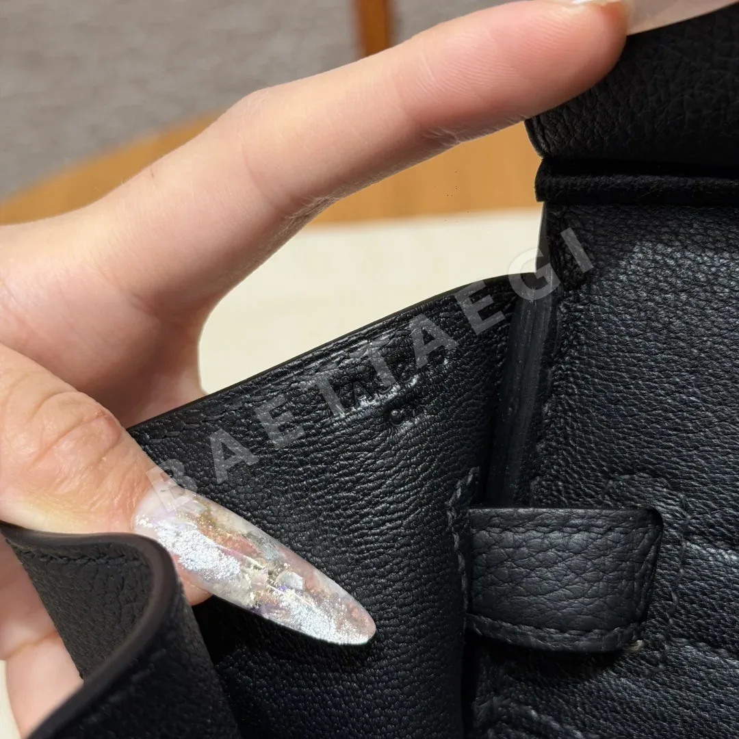 에르메스 버킨 30 블랙 토고 가죽 가방 상세 이미지 9