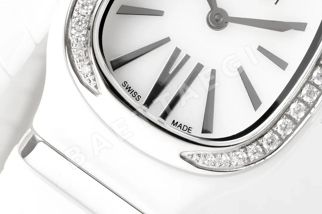 불가리 세르펜티 투보가스 세라믹 사파이어 쿼츠 여성 시계 레플리카 45034 Bvlgari 상세 이미지 4