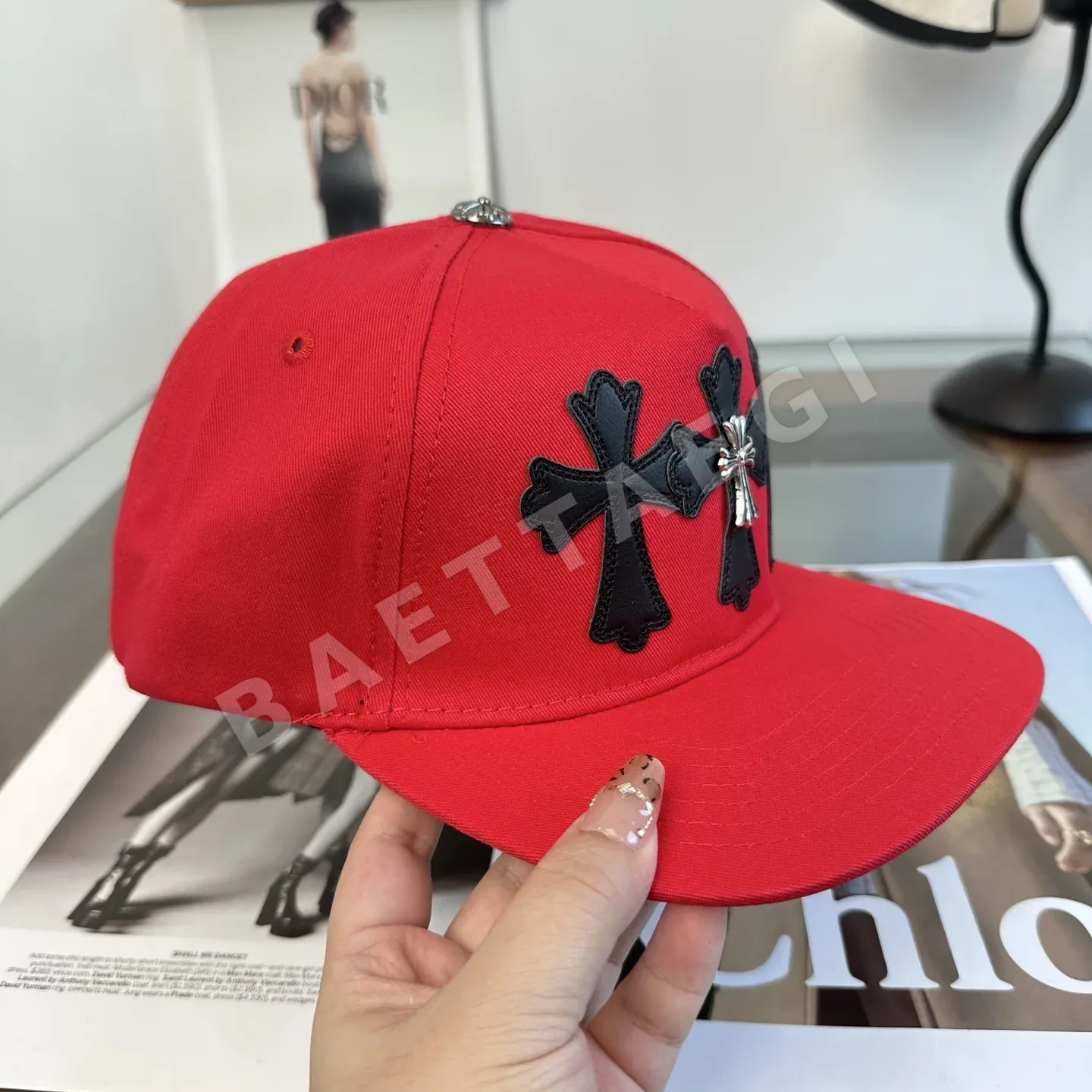 크롬하츠 크로스 패턴 야구모자 상세 이미지 7