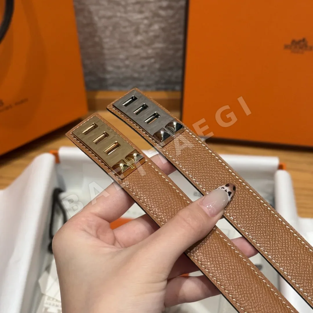 에르메스 조절 가능한 카프스킨 벨트 상세 이미지 4