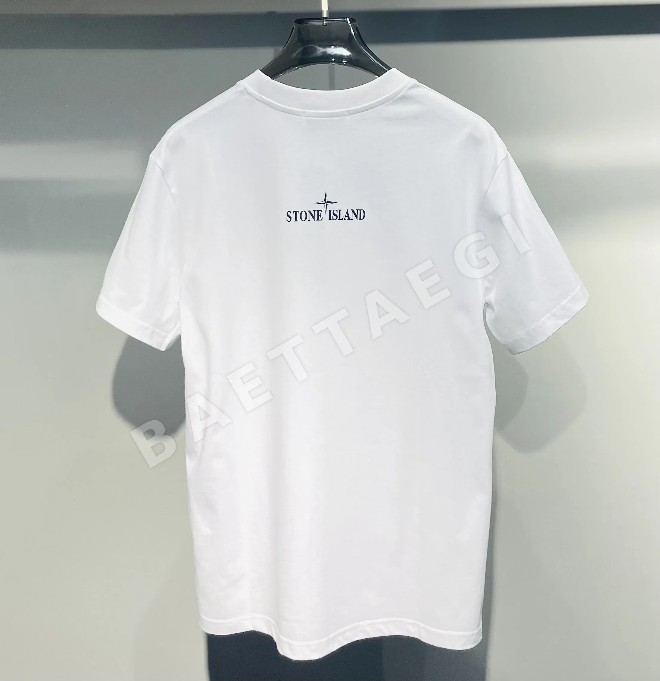 스톤아일랜드 컴패스 프린트 코튼 크루넥 반팔 티셔츠 상세 이미지 2