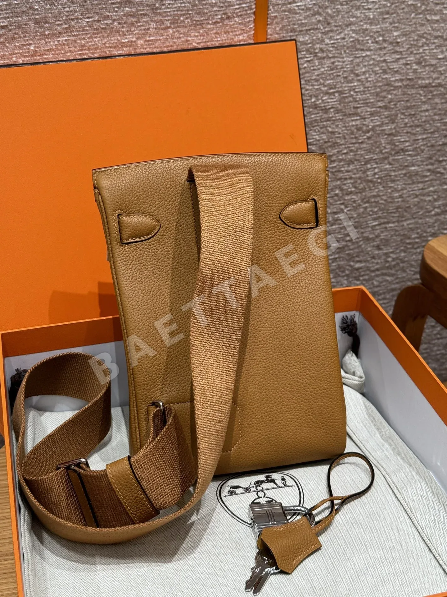 에르메스 핵 아 도 토고 가죽 참깨색 백팩 상세 이미지 2