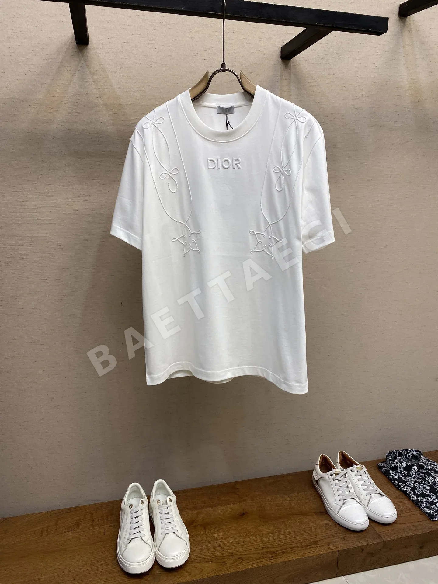 디올 바록 자수 남성 반팔 티셔츠 132295