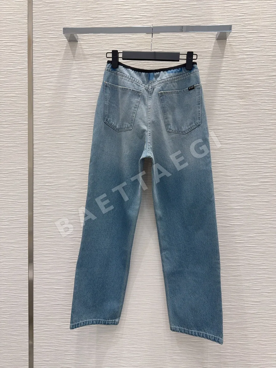 프라다 하이핏 데님 여성 바지 상세 이미지 9