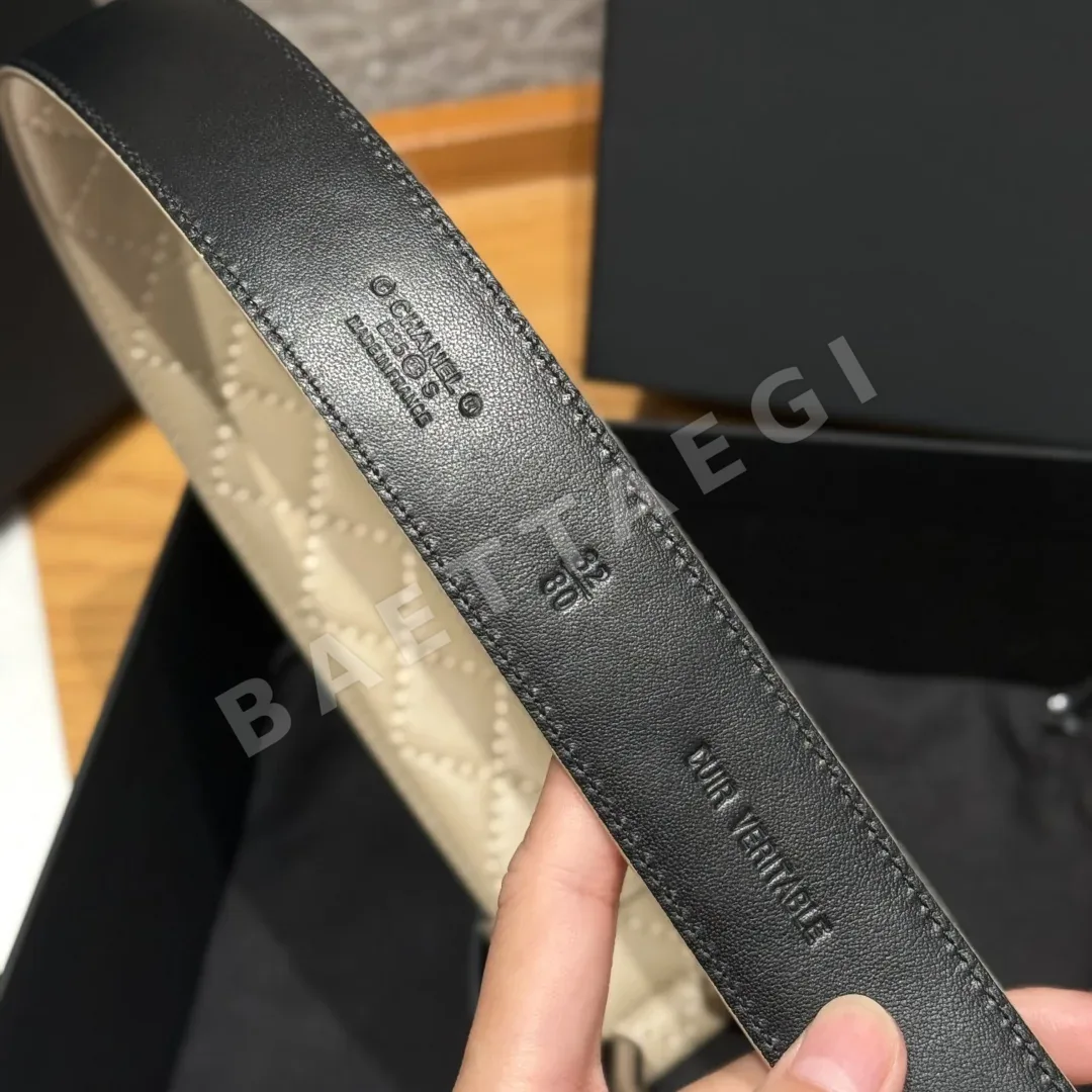 샤넬 더블 C 로고 램스킨 벨트 상세 이미지 8