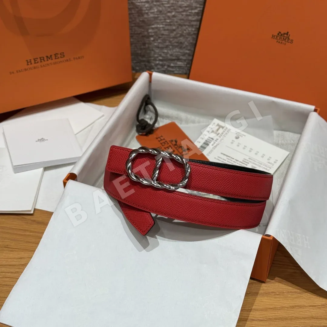 에르메스 마이용 토르소드 양면 가죽 벨트 176194