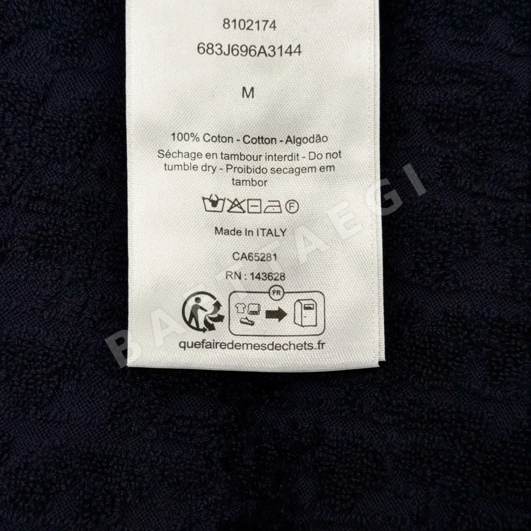 디올 사선 프린트 코튼 남성 반팔 티셔츠 상세 이미지 9
