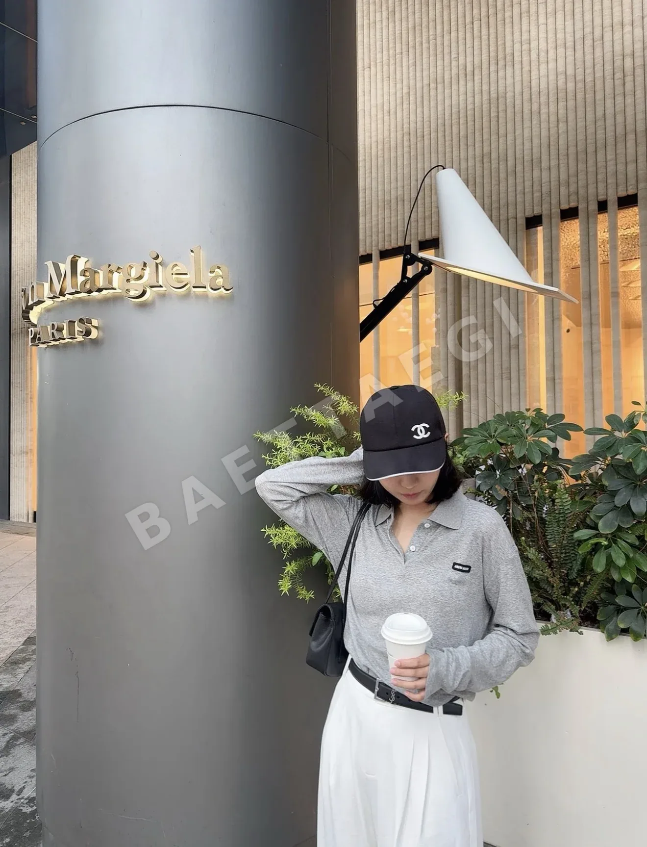 미우미우 크롭 폴로 긴팔 셔츠 상세 이미지 4