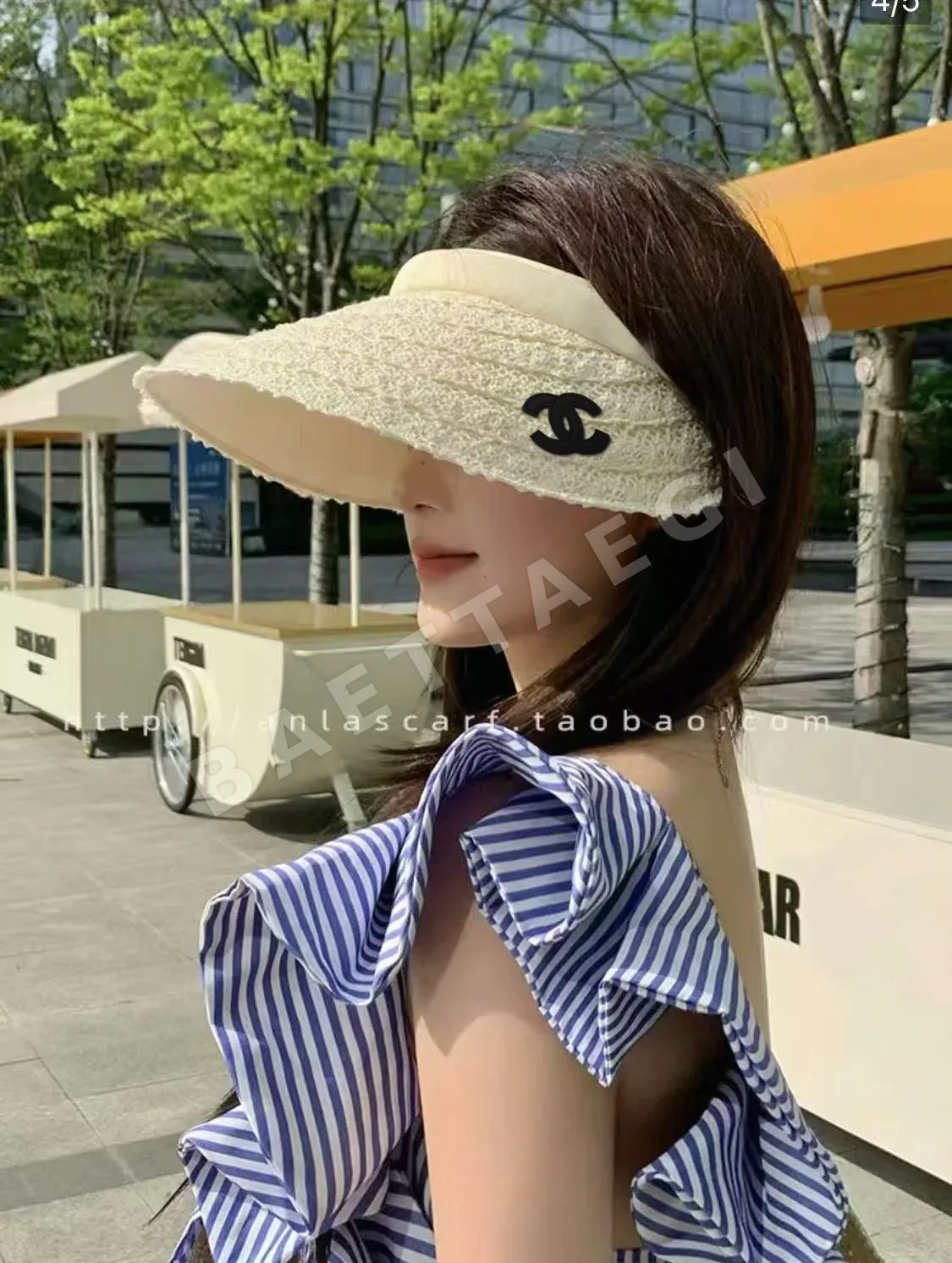 샤넬 비치 리조트 스타일 바이저 상세 이미지 4