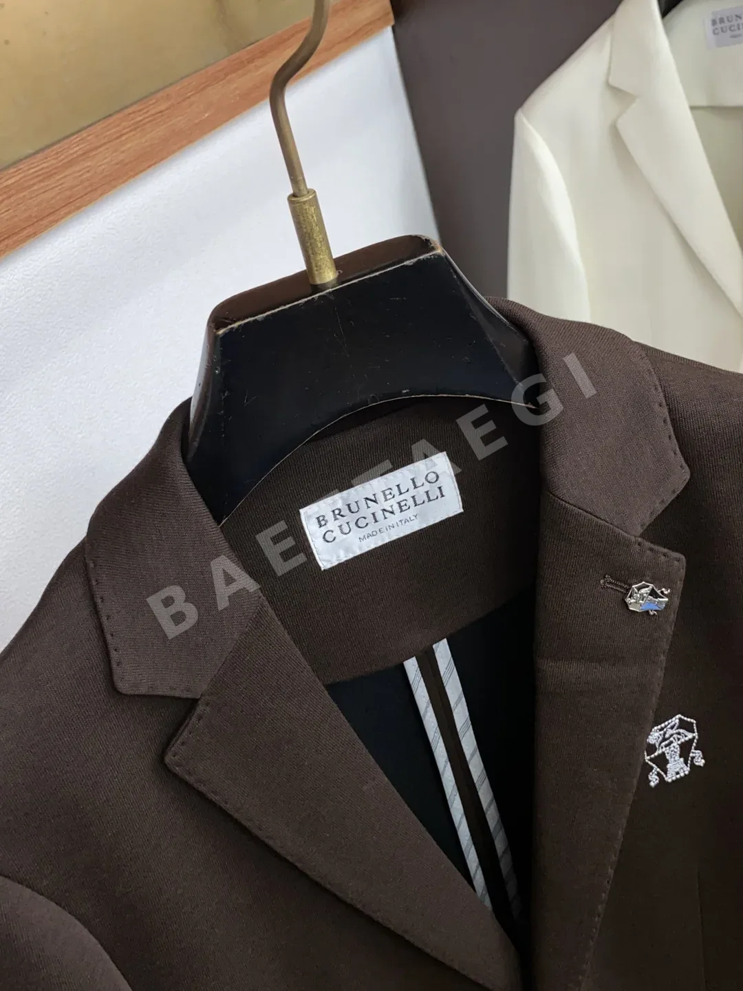 브루넬로쿠치넬리 컬러 블록 남성 자켓 상세 이미지 3