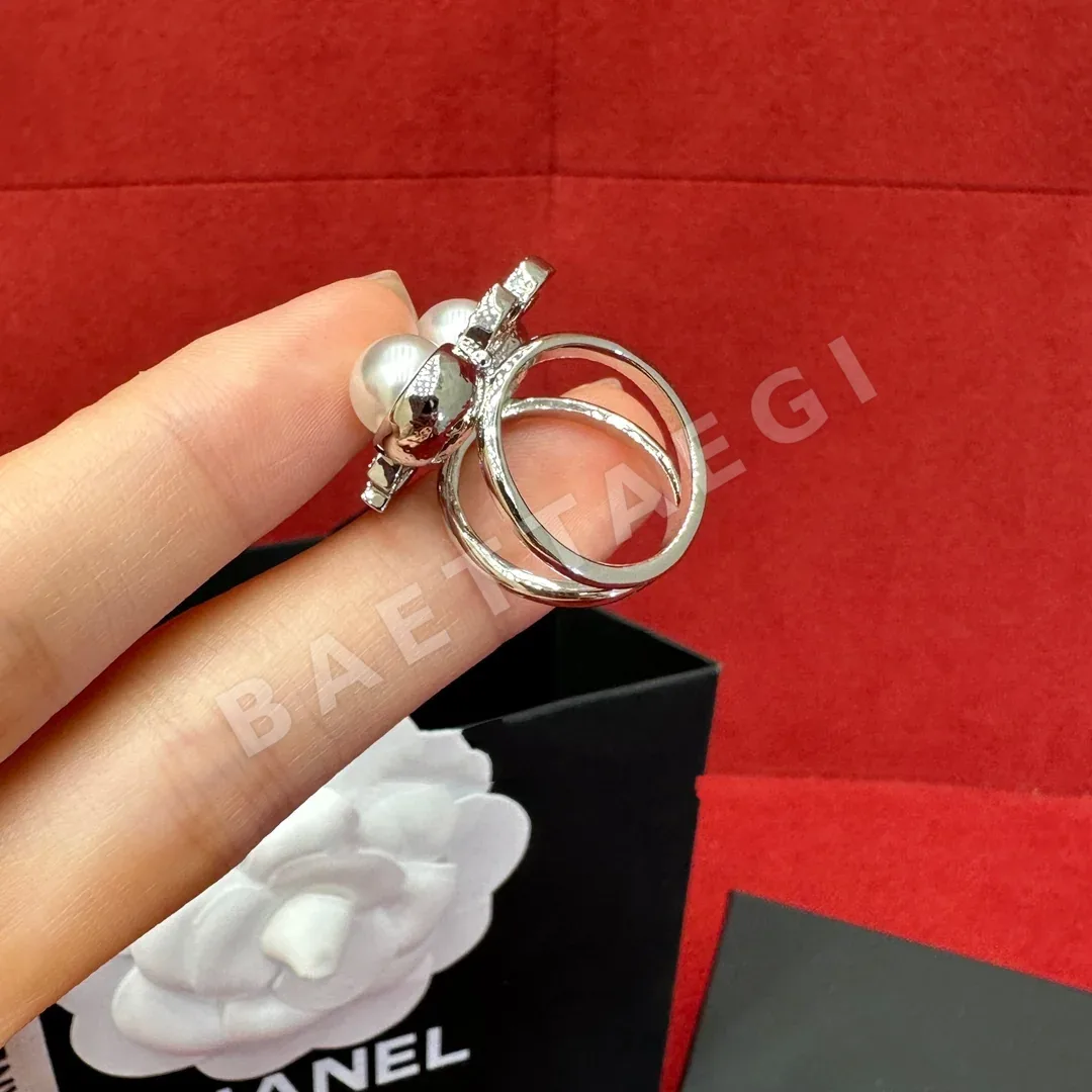 샤넬 더블 C 더블펄 스퀘어 귀걸이 상세 이미지 4