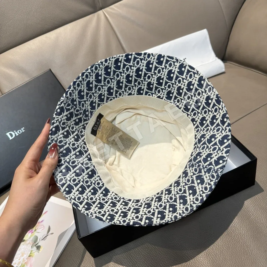 디올 데님 자카드 버킷 햇 상세 이미지 6