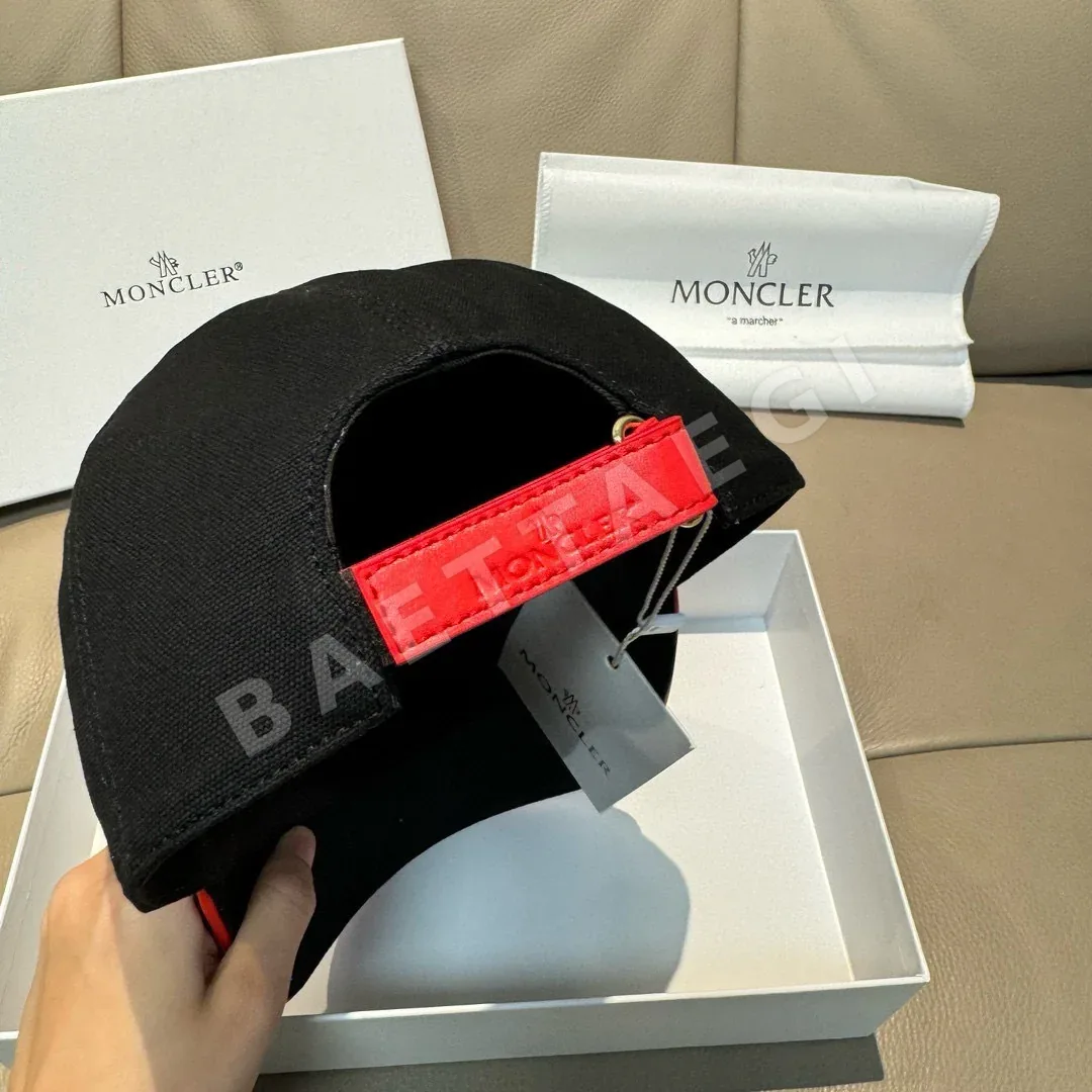 몽클레르 3D 자수 소가죽 베이스볼 캡 상세 이미지 7