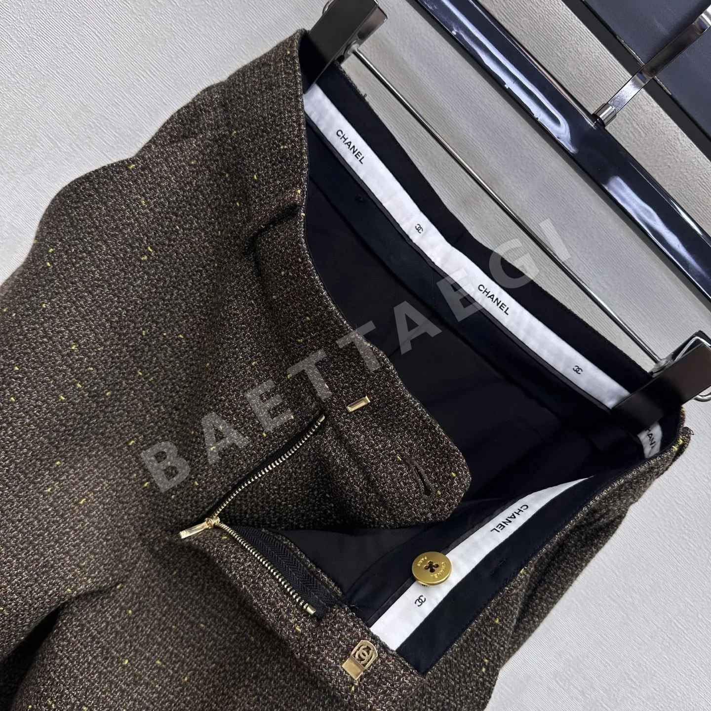 샤넬 트위드 여성 바지 상세 이미지 4