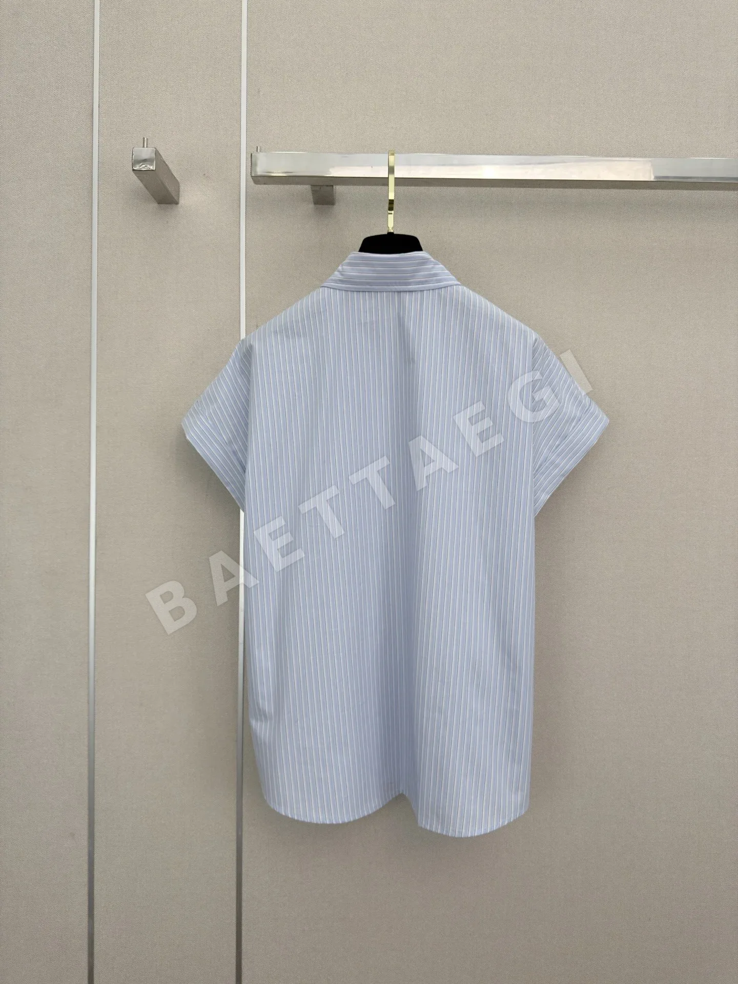 샤넬 더블 C 로고 자수 여성 반팔 티셔츠 상세 이미지 8