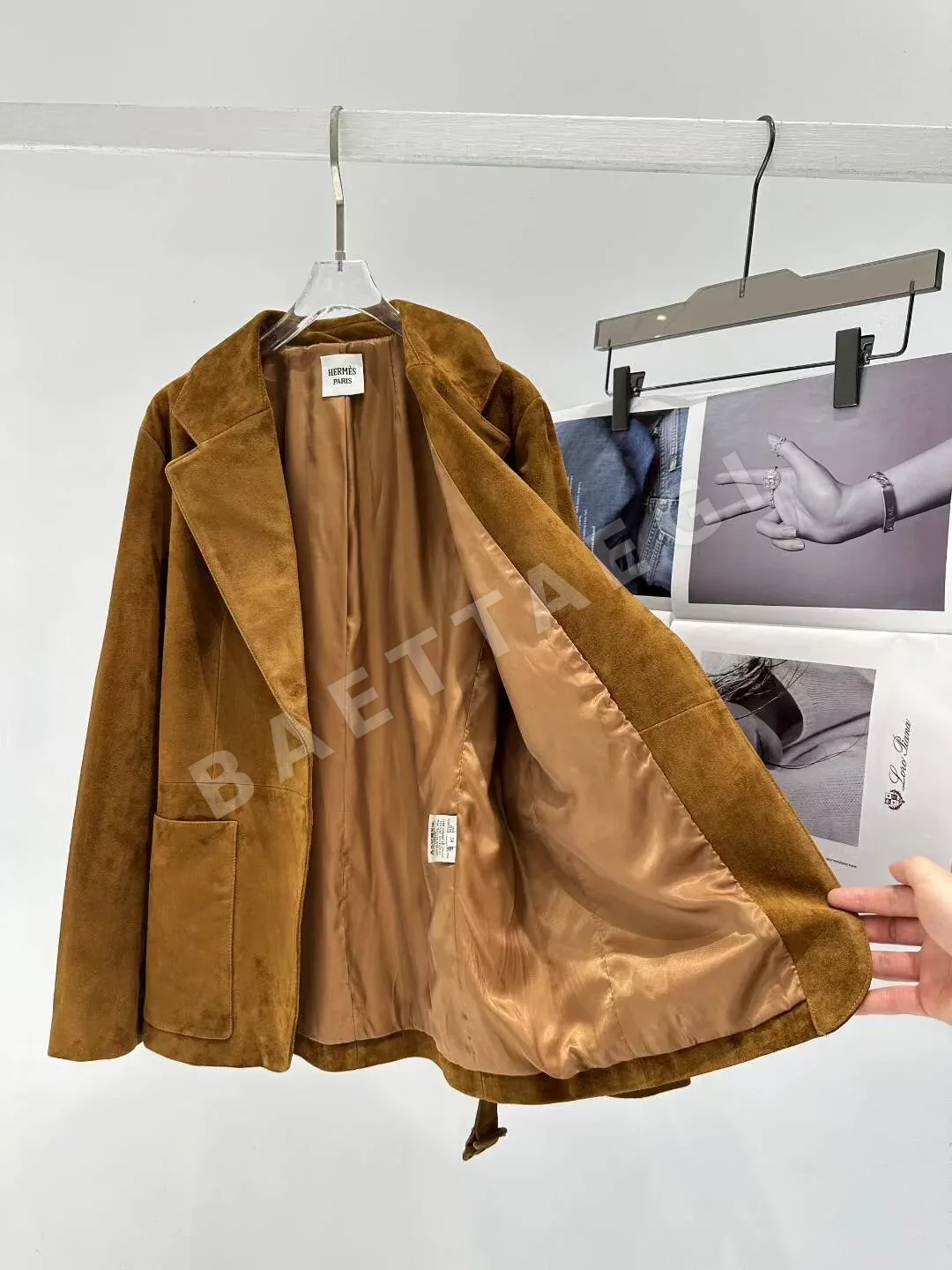 에르메스 스웨이드 여성 자켓 상세 이미지 6