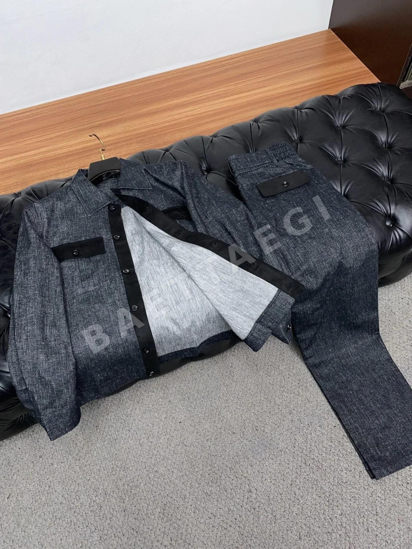 제냐 남성 린넨 코튼 맞춤 세트 상세 이미지 7
